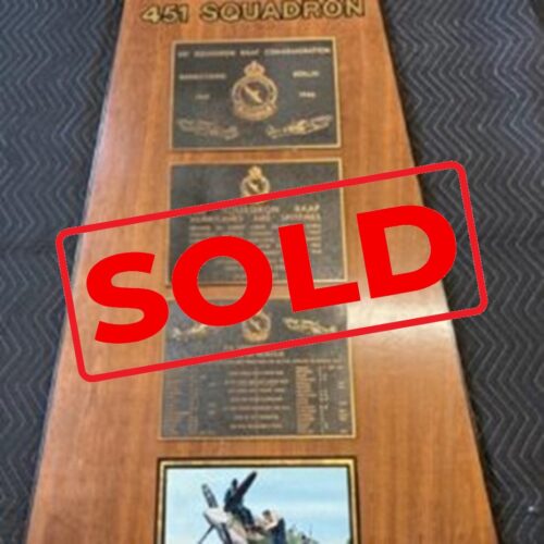 Museum memorial to RAAF Spitfire and Hurricane 451 Squadron