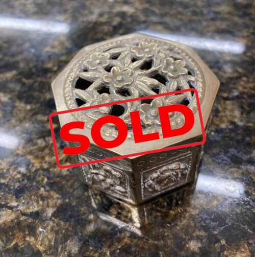 Small Asian silver lidded box