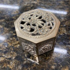 Small Asian silver lidded box