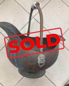 Copper fireside container