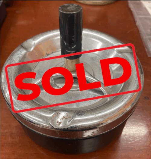 Classic retro cigarette ashtray