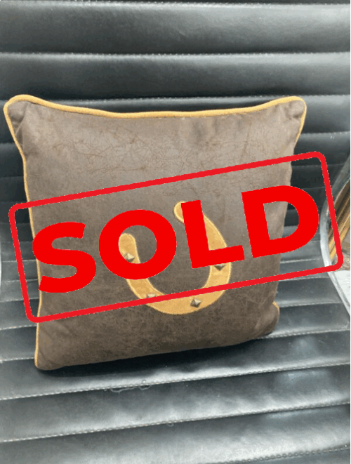 Microsuede horseshoe cushion