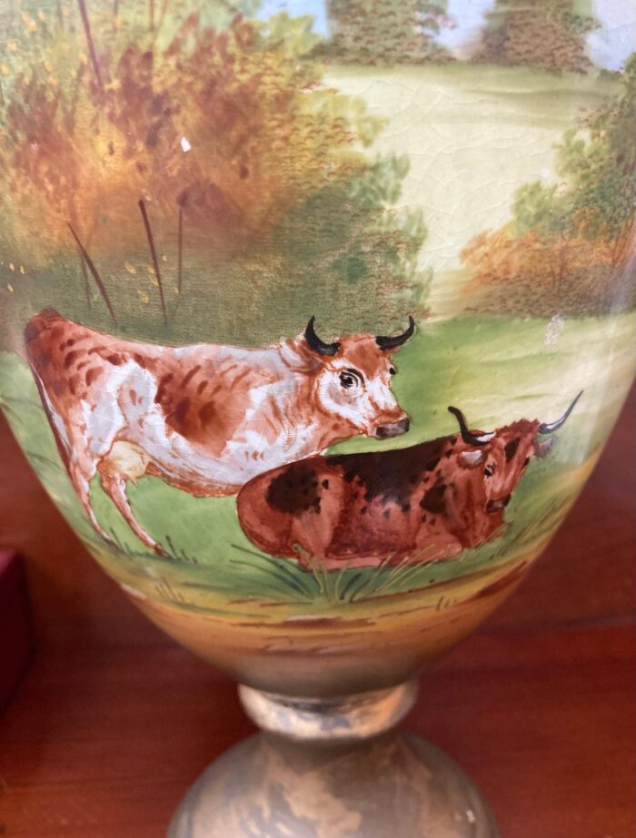 Stoke on Trent Highland Cattle Vase - Image 2