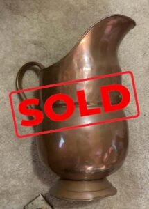 Handmade copper jug