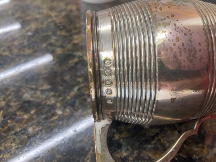 Georgian silver christening cup - Image 3
