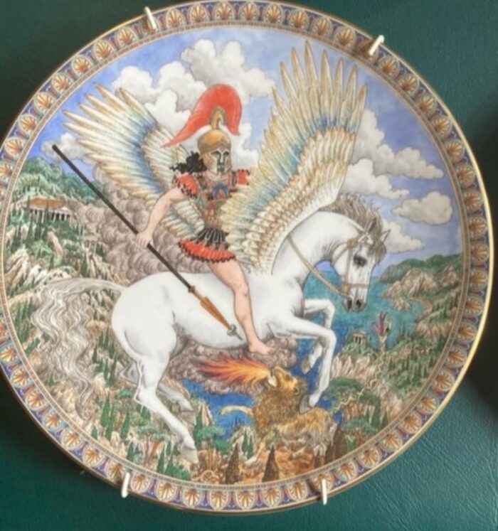 Royal Worcester Myths and Legends wall display plate