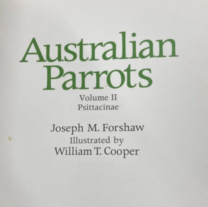 Australian Parrots Joseph Forshaw boxed set - Image 3