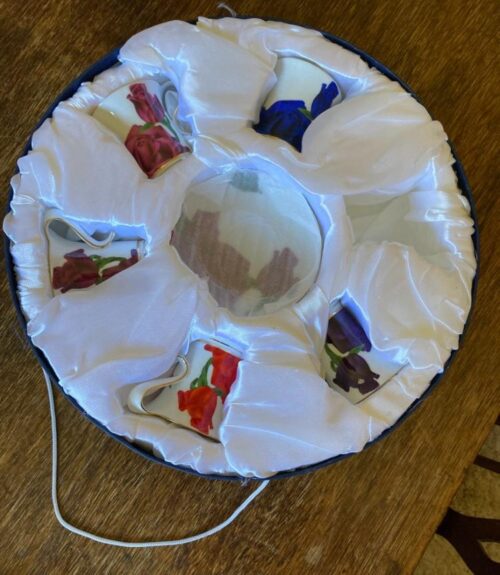 La Roseraie 6 set cups and saucers