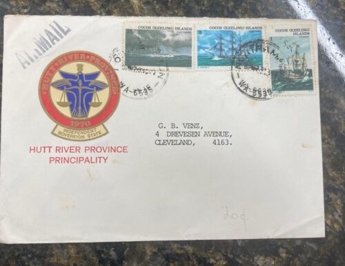 Hurt River Province stamped envelope