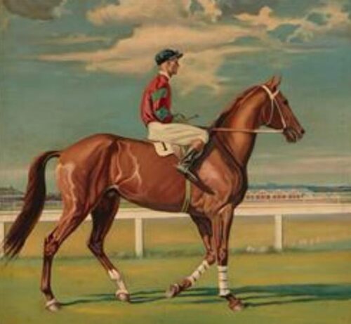 Rare oil painting of Phar-Lap dated 1932