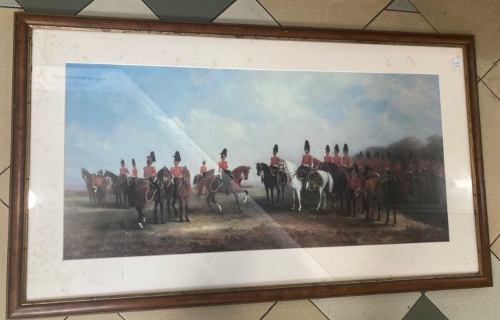 Large framed Horseguards print