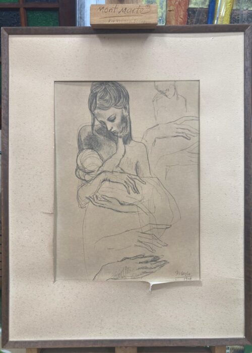 Early framed print of Picasso artwork