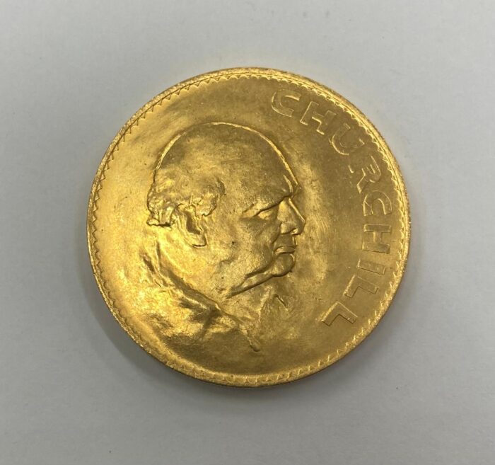 1965 Churchill gold plated crown