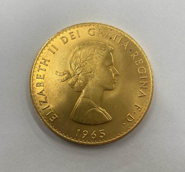 1965 Churchill gold plated crown - Image 2