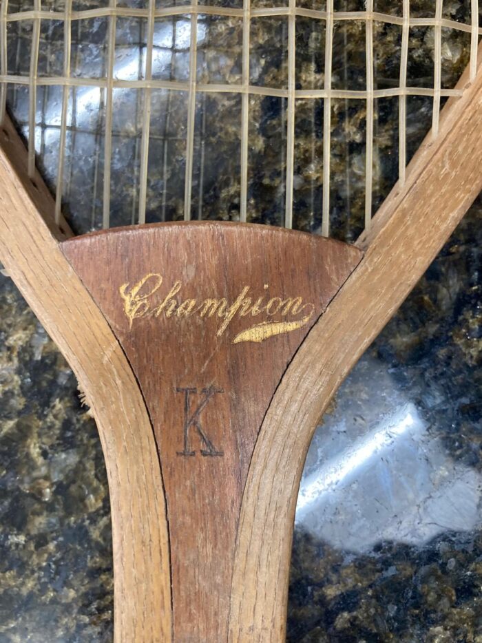 Very rare curved tennis racquet - Image 2