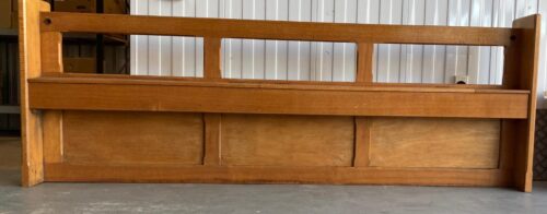 Queensland Silky Oak pew back from Saint Mary MacKillop church North Sydney