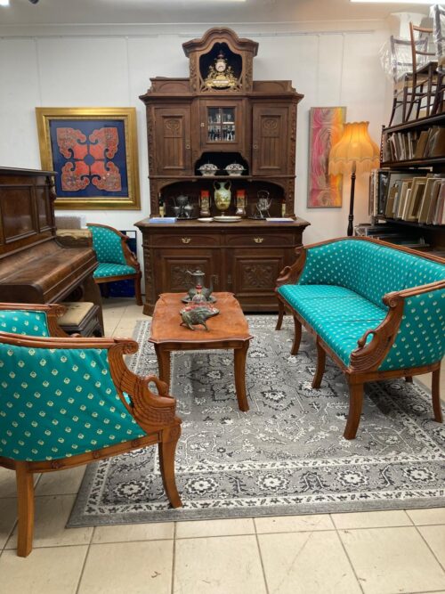 Antique lounge setting