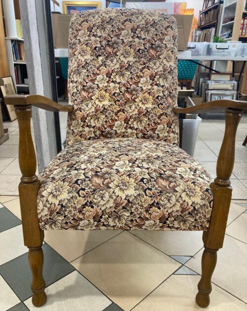 Retro fireside armchair