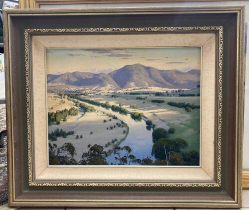 Les Graham oil painting Macleay River
