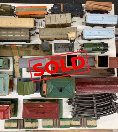 Antique Hornby and Marklin train set