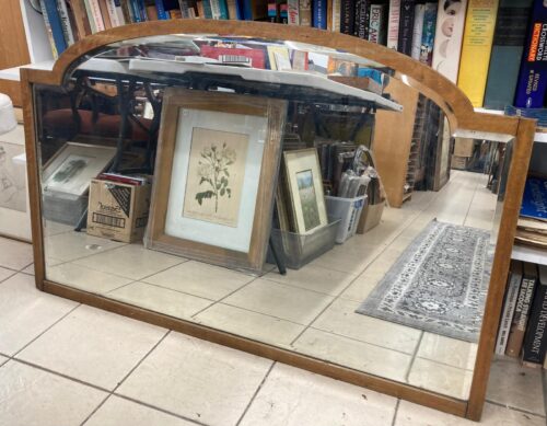 Large c1900 bevelled mirror