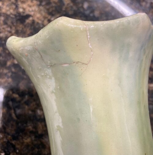 Celadon coloured Australian pottery vase