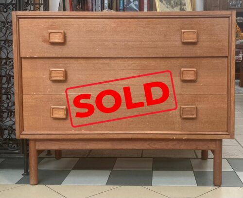 Parker 1970s teak 3 drawer chest