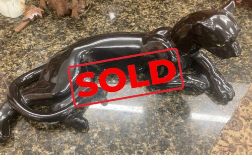 15inch porcelain black panther