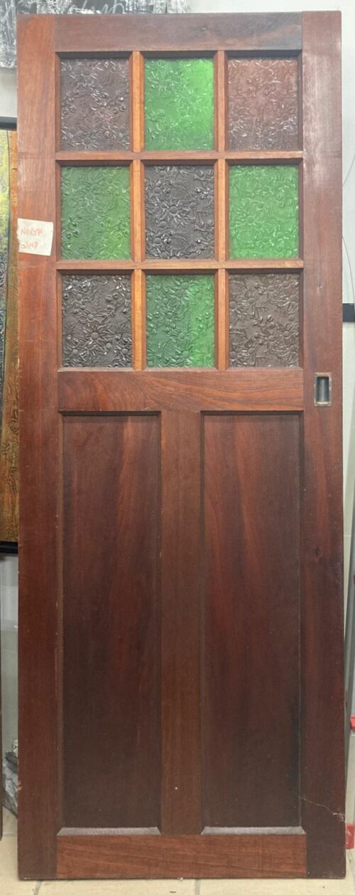 Very rare cedar confessional door pertaining to Australian Saint Mary MacKillop