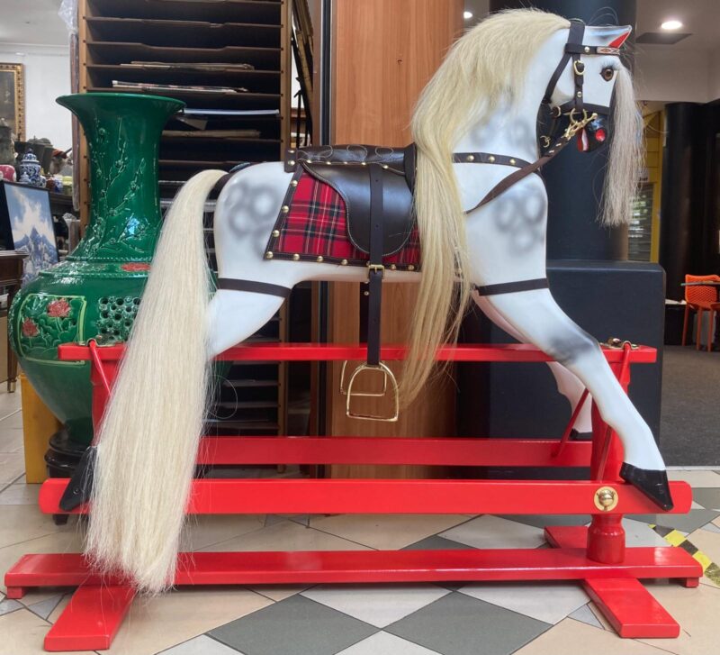Rocking Boar Fully restored Roebucks rocking horse – The Vintage Place