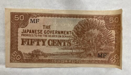 12 Japanese invasion and occupation banknotes