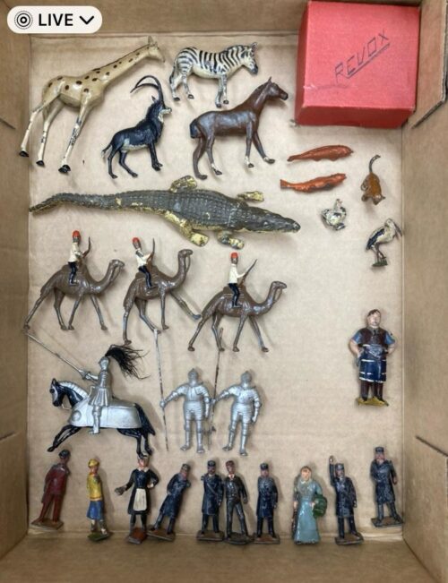Mixed antique lead toy sculptures